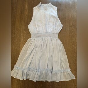 NWOT ALTARD STATE LIGHT BLUE HIGH NECK CINCH DRESS - Size Small SKU:314